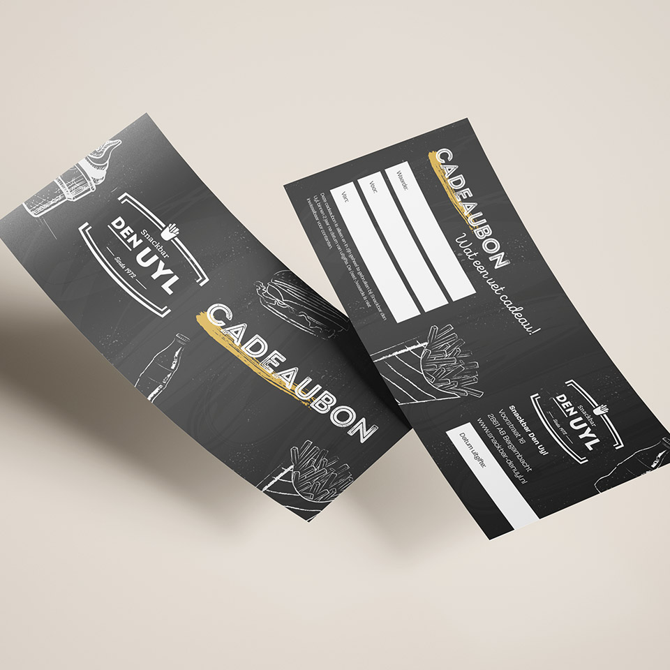 Cadeaubon Snackbar den Uyl